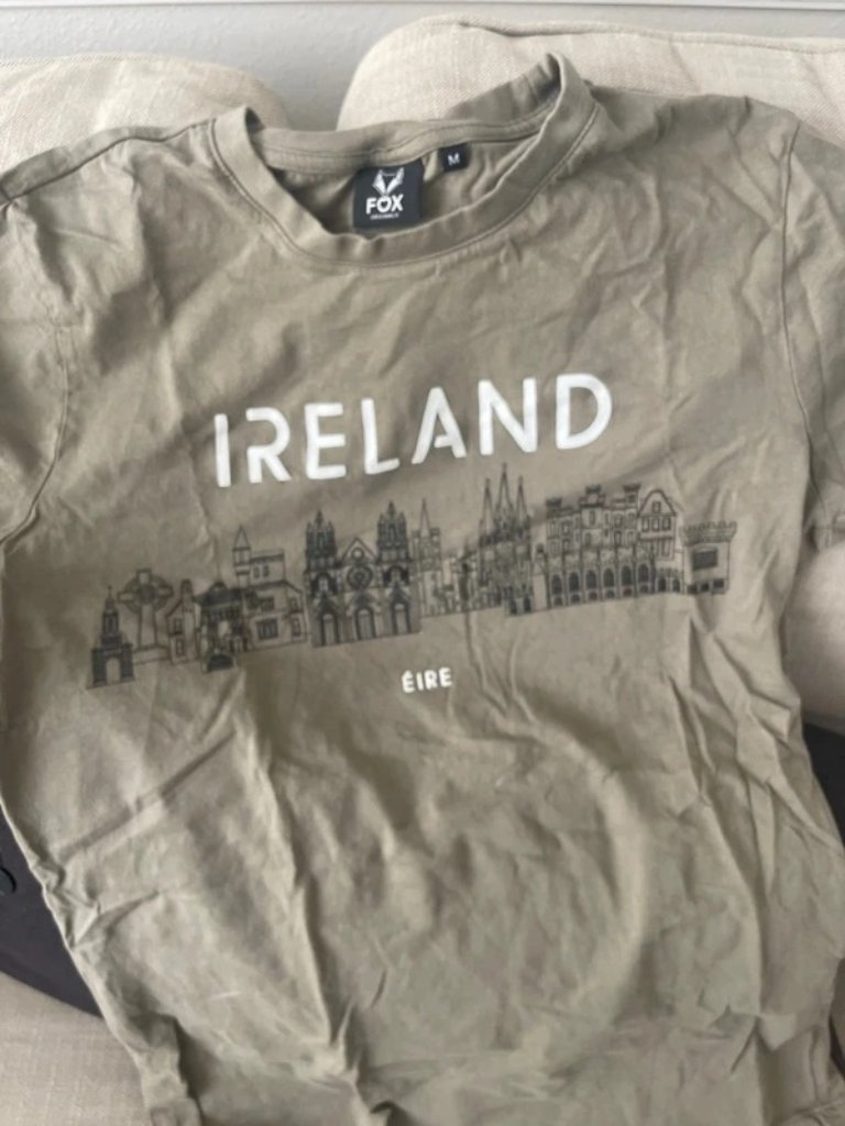 Fox Originals Ireland Graphic T-Shirt Olive Green Crewneck Short Sleeve M 8 10 — image 4 of 8